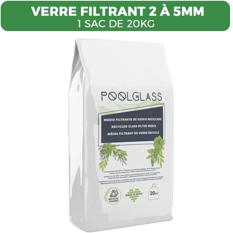 foto del prodotto 20kg verre filtrant 2 a 5mm