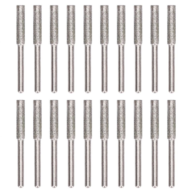 foto del prodotto 20pcs cataino affittatore affila della bara che macina la testa di rotazione del file rotante strumento set kitsilver 4,8 mm eosnow