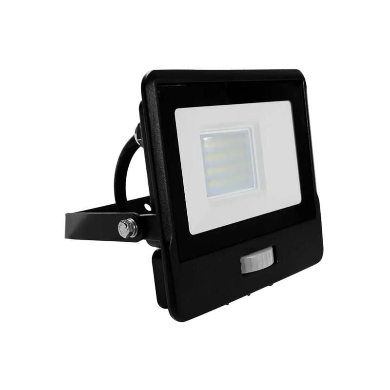 foto del prodotto 20w led pir sensore proiettore samsung chip corpo nero 4000k 1m cavo luce naturale
