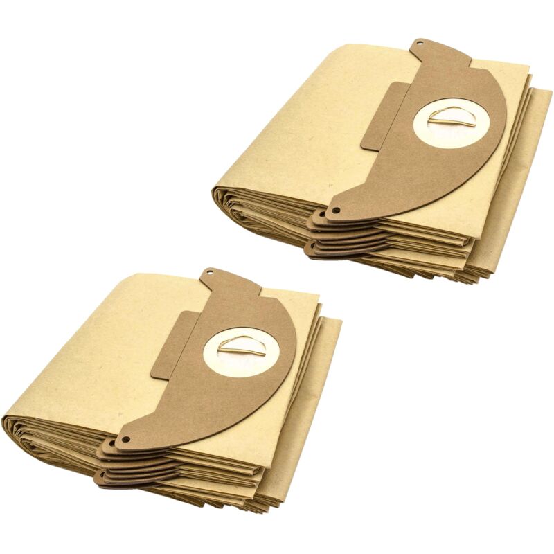 foto del prodotto 20x sacchetti compatibile con k rcher 2501, 2501te, 2601, 2601 plus, 3001, 3001 plus, a 2120, a 2120 me, k 3000 plus aspirapolvere in carta vhbw