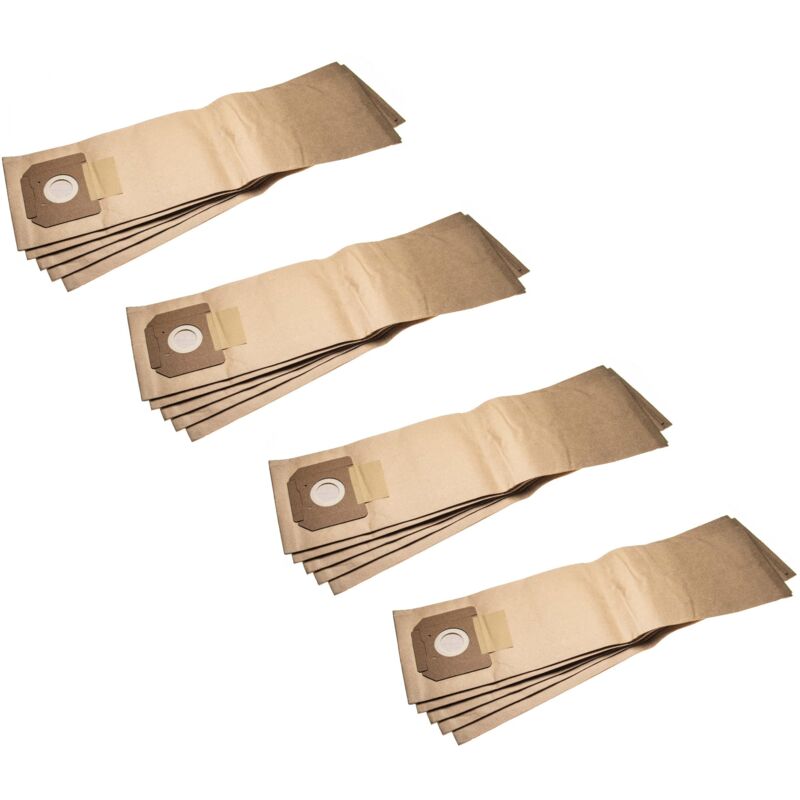foto del prodotto 20x sacchetti compatibile con k rcher nt 561 eco, nt 561 eco craft, nt 561 eco m, nt 561 eco te aspirapolvere in carta, 75,5cm x 20cm, marrone