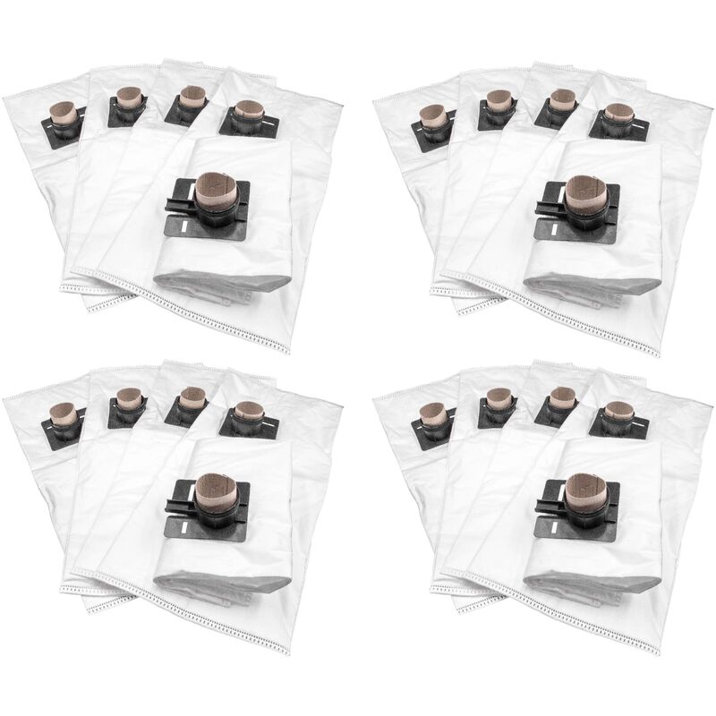 foto del prodotto 20x sacchetti compatibile con kr nzle ventos 25, 35 aspirapolvere in microfibra, bianco vhbw