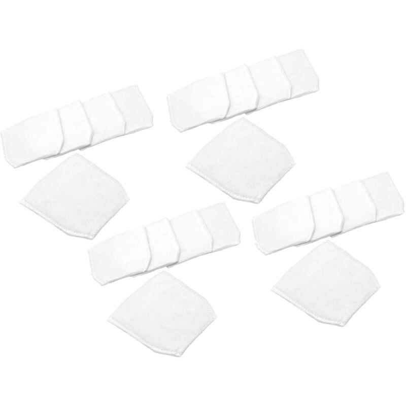 foto del prodotto 20x sacchetti compatibile con makita bcl180 aspirapolvere in microfibra, bianco vhbw