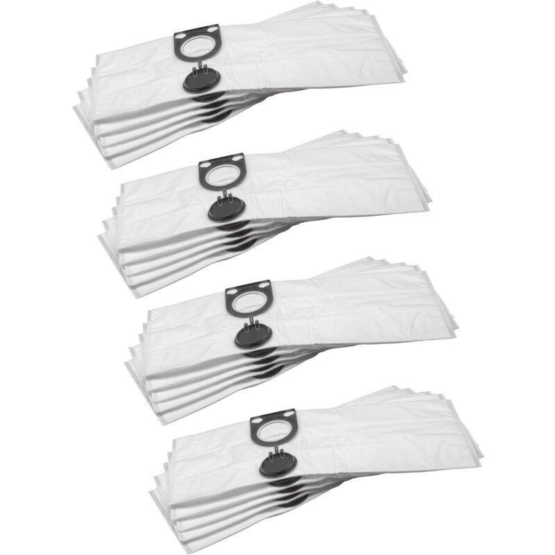 foto del prodotto 20x sacchetti compatibile con metabo as 1200, as 20 l, asa 1201 aspirapolvere - in microfibra, bianco - vhbw