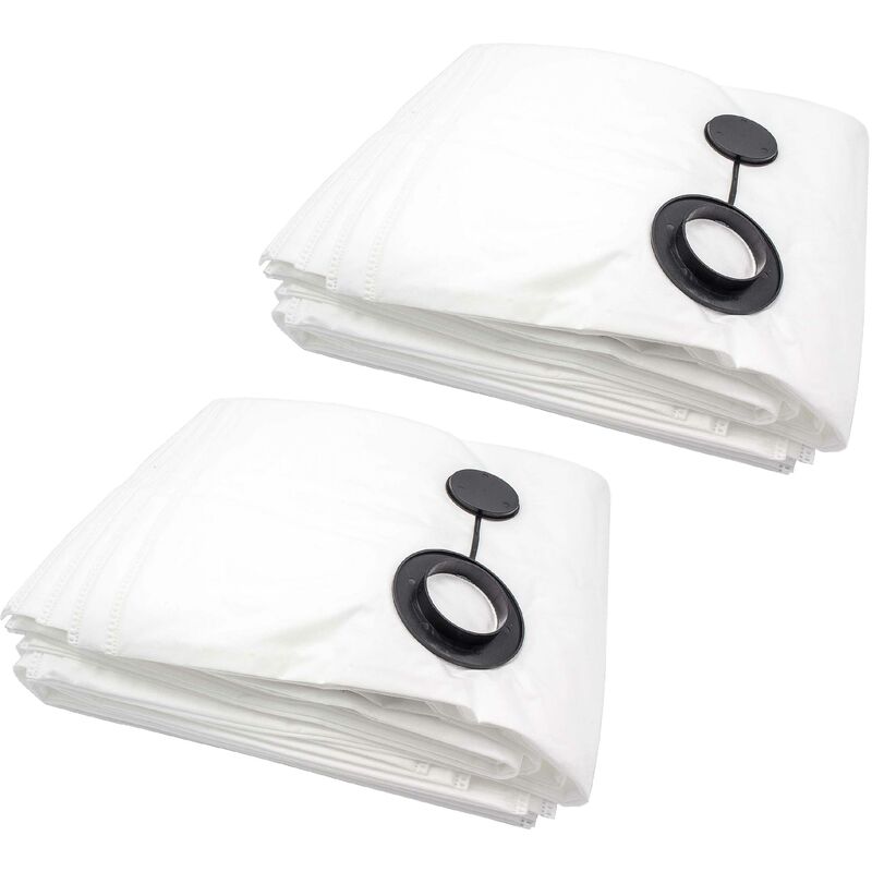 foto del prodotto 20x sacchetti compatibile con nilfisk alto wap sq450-1m, sq8, sq850, sq850-11 aspirapolvere - in microfibra, bianco - vhbw