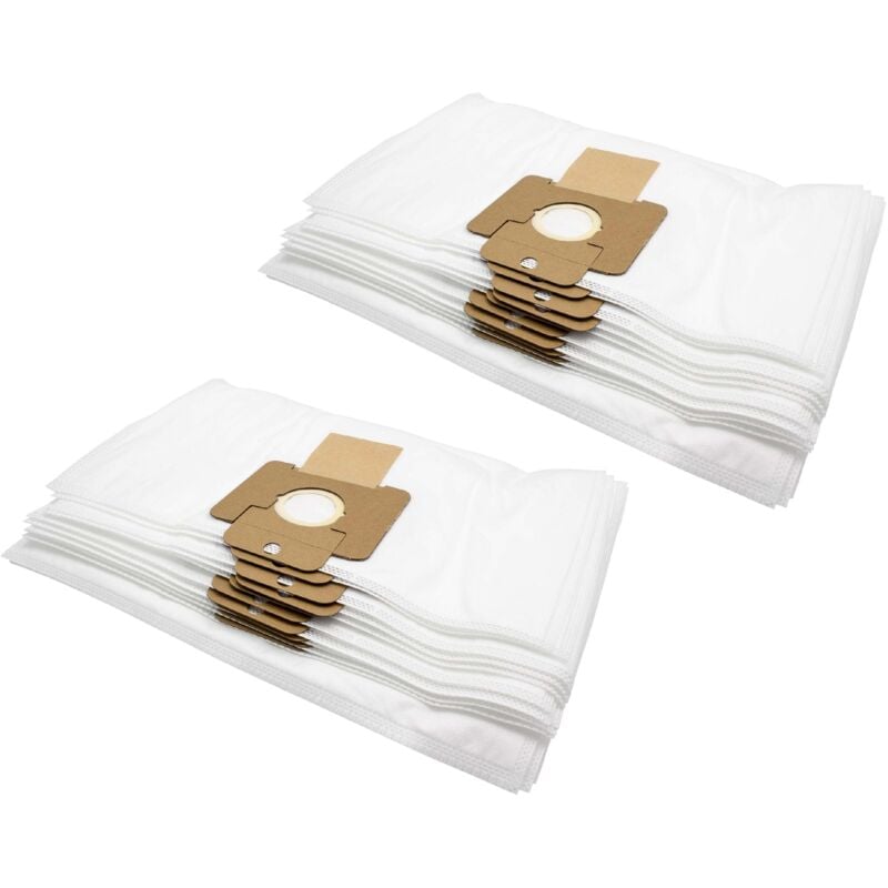 foto del prodotto 20x sacchetti compatibile con nilfisk cv 10, 100, 20, 30 i, 30i rcc, 731, 732, 733, 791 chalet, 792 villa aspirapolvere - in microfibra, bianco - vhbw