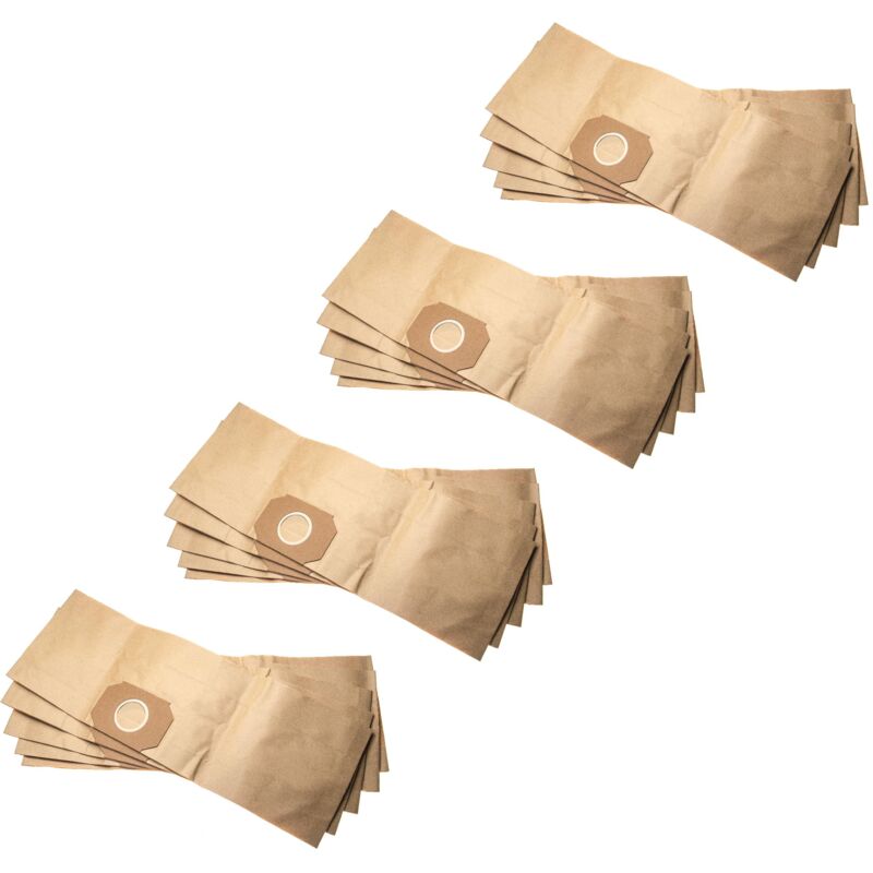 foto del prodotto 20x sacchetti sostituisce thomas 787102, set 300 per aspirapolvere in carta, 22cm x 62cm, beige vhbw