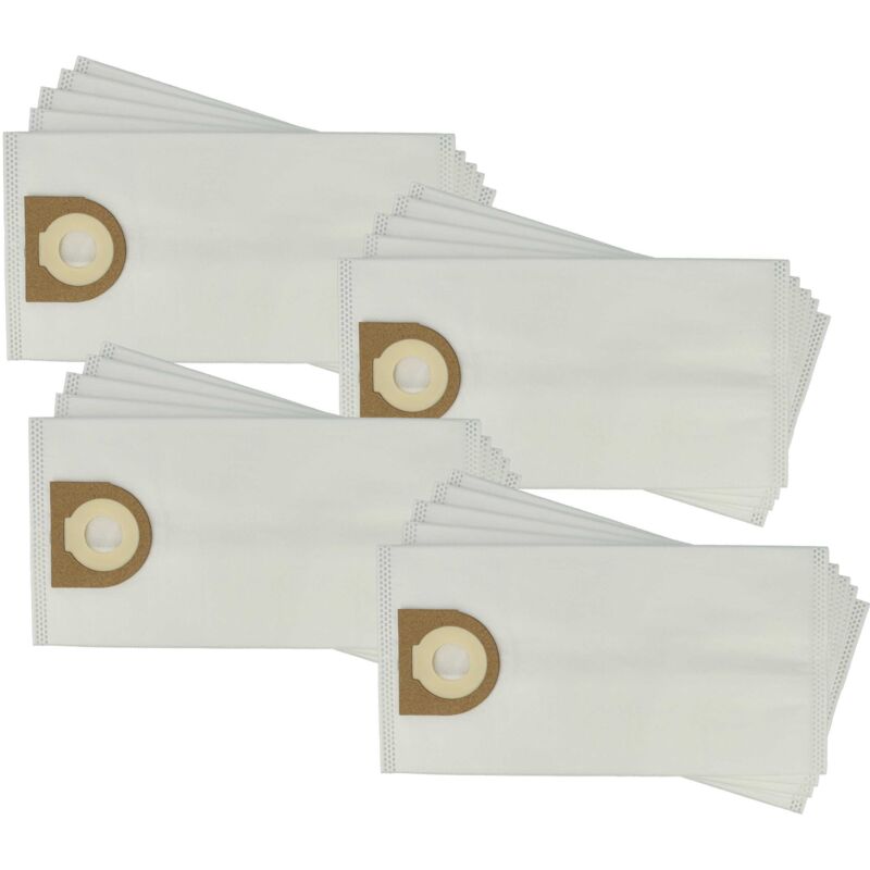 foto del prodotto 20x sacchetto compatibile con cleancraft flexcat 16 h aspirapolvere microfibra, 28,3cm x 14,5cm bianco vhbw