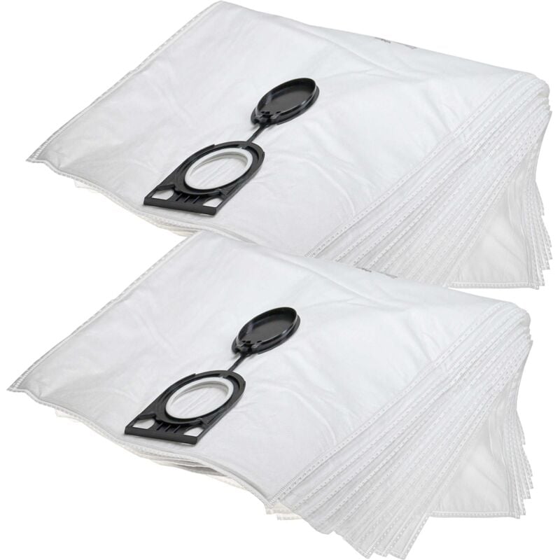 foto del prodotto 20x sacchetto compatibile con eibenstock dss 25, dss 35, dss 1225, ss 1200 aspirapolvere 43cm x 32cm bianco vhbw