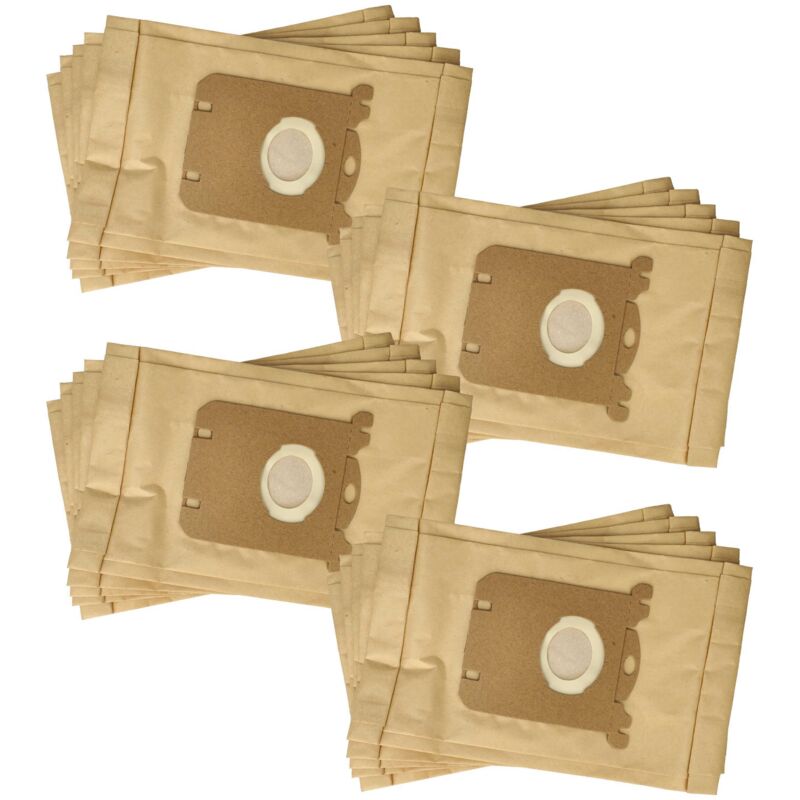 foto del prodotto 20x sacchetto compatibile con electrolux ergospace ze 2200...2299 aspirapolvere carta, 25,8cm x 16,2cm color sabbia vhbw