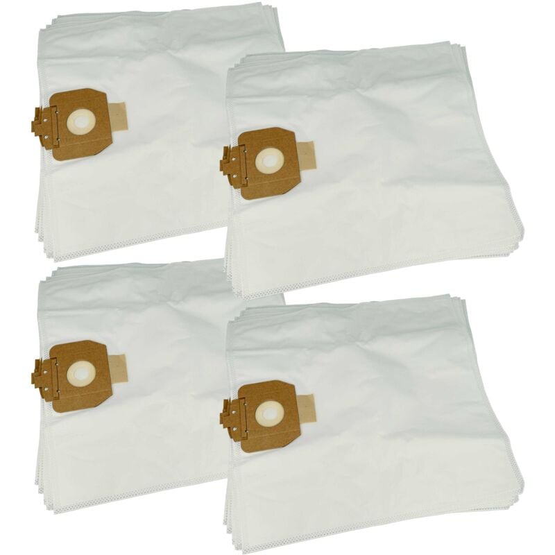 foto del prodotto 20x sacchetto compatibile con henkel s142b, s152b aspirapolvere microfibra, 43cm x 41cm bianco vhbw