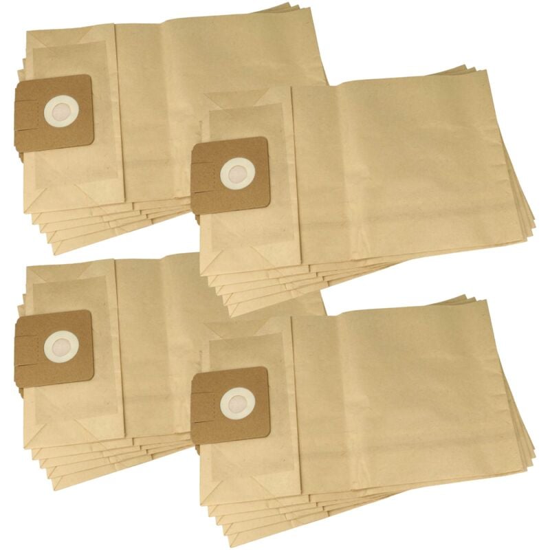 foto del prodotto 20x sacchetto compatibile con igefa cf s10, cf s10 plus aspirapolvere - carta filtrante, ta 1, 40cm x 24cm marrone - vhbw