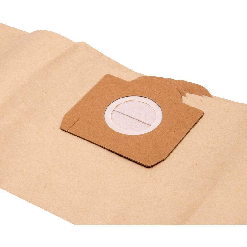 foto del prodotto 20x sacchetto compatibile con k rcher wd 3, k3000plus, se4001, se4002, wd3.000 - 3.999 aspirapolvere - carta, 80cm x 22cm marrone - vhbw