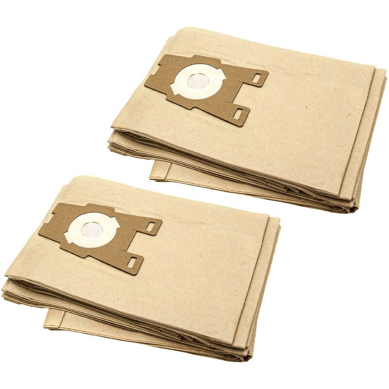 foto del prodotto 20x sacchetto compatibile con kirby g1, g10 sentria, g2, g2000, g2001, g3, g4, g5 aspirapolvere in carta, 32cm x 23cm, color sabbia vhbw