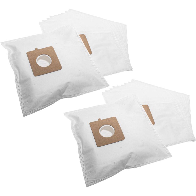 foto del prodotto 20x sacchetto compatibile con lg electronics turbo beta vc 3a41, turbo beta vc 3a42 aspirapolvere in microfibra, 30,5cm x 17cm, bianco vhbw