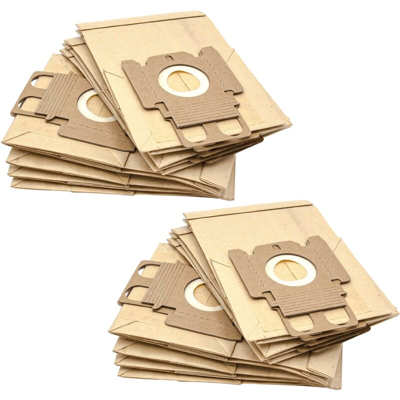 foto del prodotto 20x sacchetto compatibile con miele mini parkett co aspirapolvere - in carta, tipo k, 21cm x 13,2cm, color sabbia - vhbw