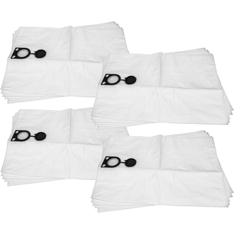foto del prodotto 20x sacchetto compatibile con milwaukee ase 1400, asm 1400, rse 1400 aspirapolvere tessuto non tessuto, 78,5cm x 52cm bianco vhbw