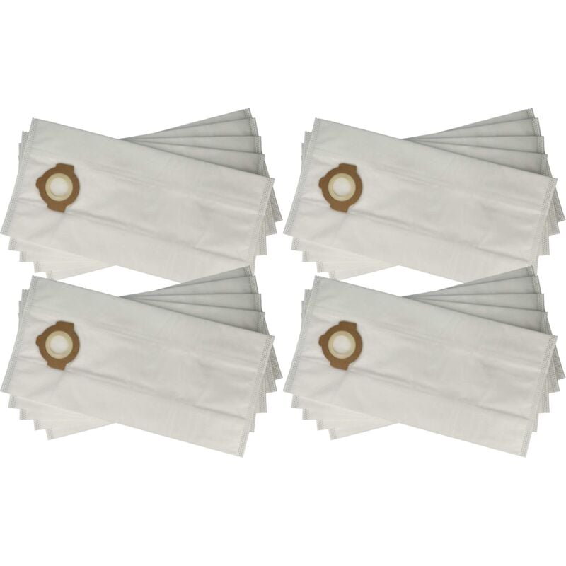 foto del prodotto 20x sacchetto compatibile con milwaukee m12 fvcl, m18 fpovcl aspirapolvere - microfibra, 40cm x 19,5cm bianco - vhbw