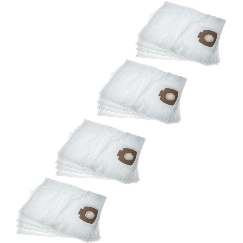 foto del prodotto 20x sacchetto compatibile con nilfisk aero 21 21 pc inox, 21 21 pc, 25 21, 25 11 aspirapolvere microfibra, 53,45cm x 39,7cm bianco vhbw