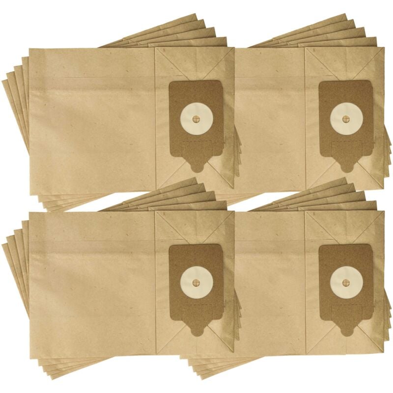 foto del prodotto 20x sacchetto compatibile con numatic james jvp 180, james jvp 180-a, mfq 300, nnv 200 aspirapolvere - carta, 32,6cm x 23,25cm marrone - vhbw