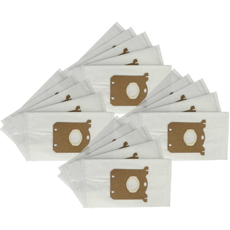 foto del prodotto 20x sacchetto compatibile con philips mobilo hr8500 - hr8599 aspirapolvere - microfibra cartone, 29cm x 16cm bianco - vhbw