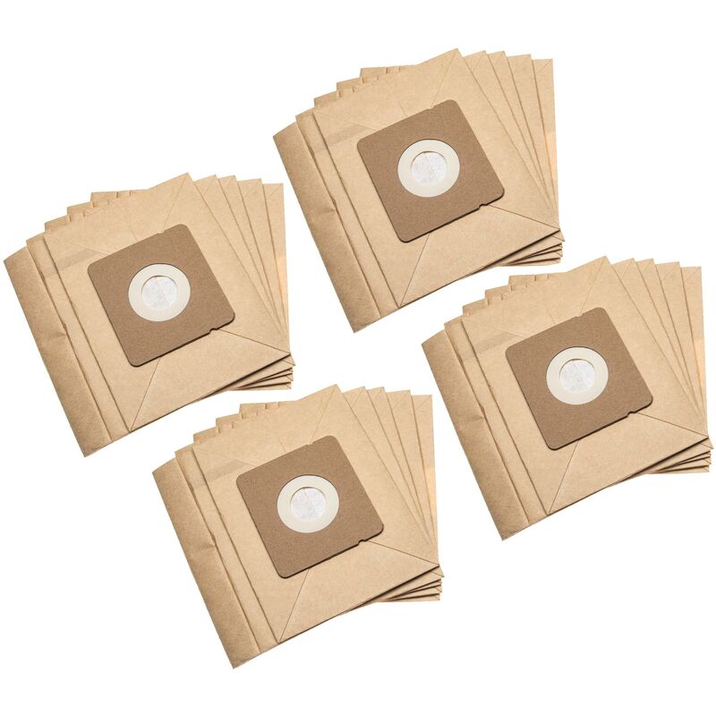 foto del prodotto 20x sacchetto compatibile con rowenta city space, compacteo ergo, compacteo aspirapolvere - carta, 17,7cm x 17,5cm color sabbia - vhbw