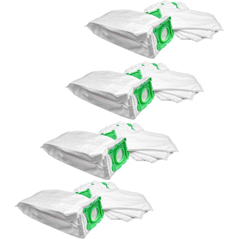 foto del prodotto 20x sacchetto compatibile con sebo airbelt k1, k1 eco 1200, k1 eco 700, k1 family aspirapolvere in microfibra, 29cm x 14cm, bianco vhbw