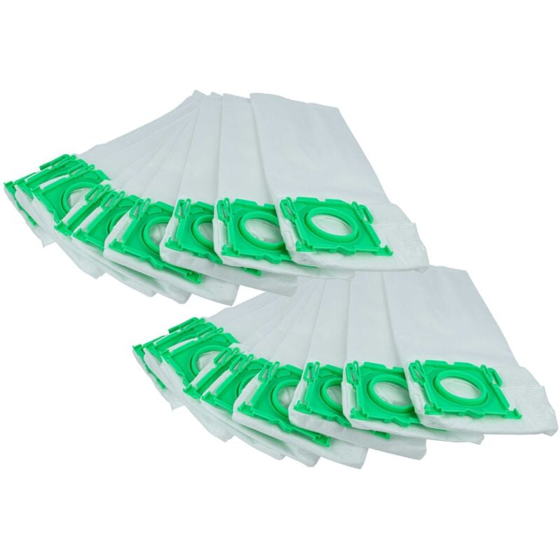 foto del prodotto 20x sacchetto compatibile con sebo airbelt k3 premium, k3 vulcano aspirapolvere in microfibra, 33,5cm x 17cm, bianco vhbw