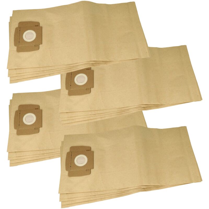 foto del prodotto 20x sacchetto compatibile con taski aero 8 plus, aero 15, aero 15 plus, aero 8 aspirapolvere - carta filtrante, 51cm x 24cm marrone - vhbw