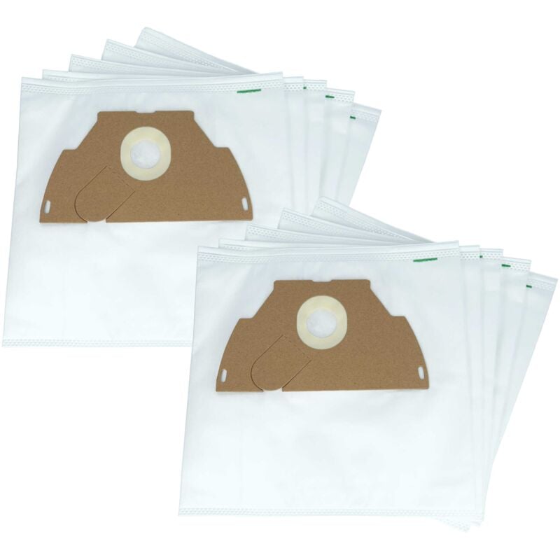 foto del prodotto 20x sacchetto compatibile con tornado t 185 t185, tb 101 tb101, to 1110 elyps aspirapolvere - in microfibra, 28cm x 21,5cm, bianco - vhbw