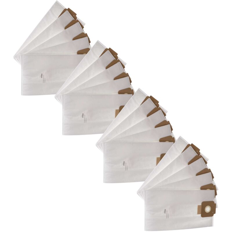foto del prodotto 20x sacchetto dell'aspirapolvere compatibile con columbus st 7 aspirapolvere - in microfibra, 40,8cm x 22,8cm, bianco - vhbw