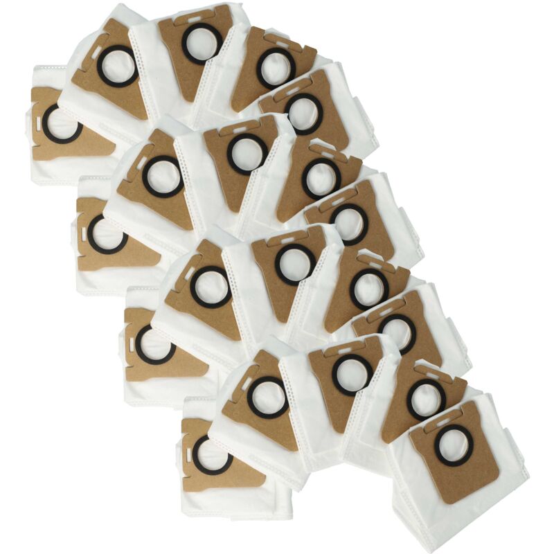 foto del prodotto 20x sacchetto per la polvere compatibile con xiaomi s20 , x10 , x20 , x10 plus robot aspirapolvere - sacchetto per la stazione di aspirazione - vhbw