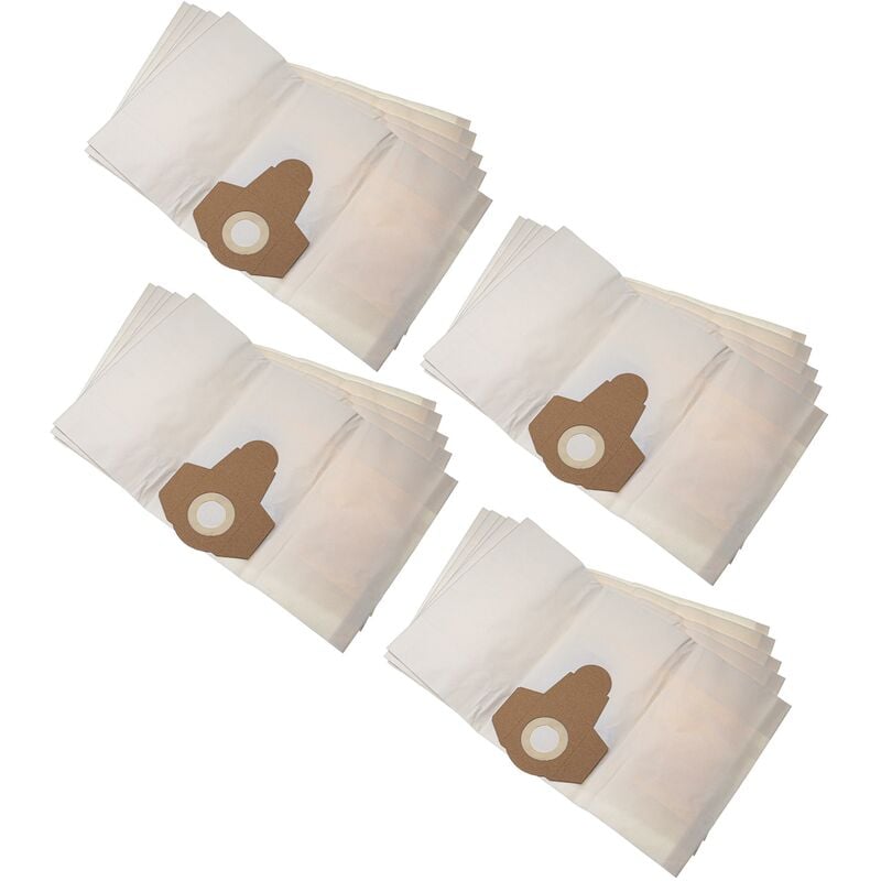 foto del prodotto 20x sacchetto sostituisce 7081411008871, per polveri fini da 20 l per aspirapolvere carta, volume di 20 l, 31cm x 18,5cm bianco vhbw