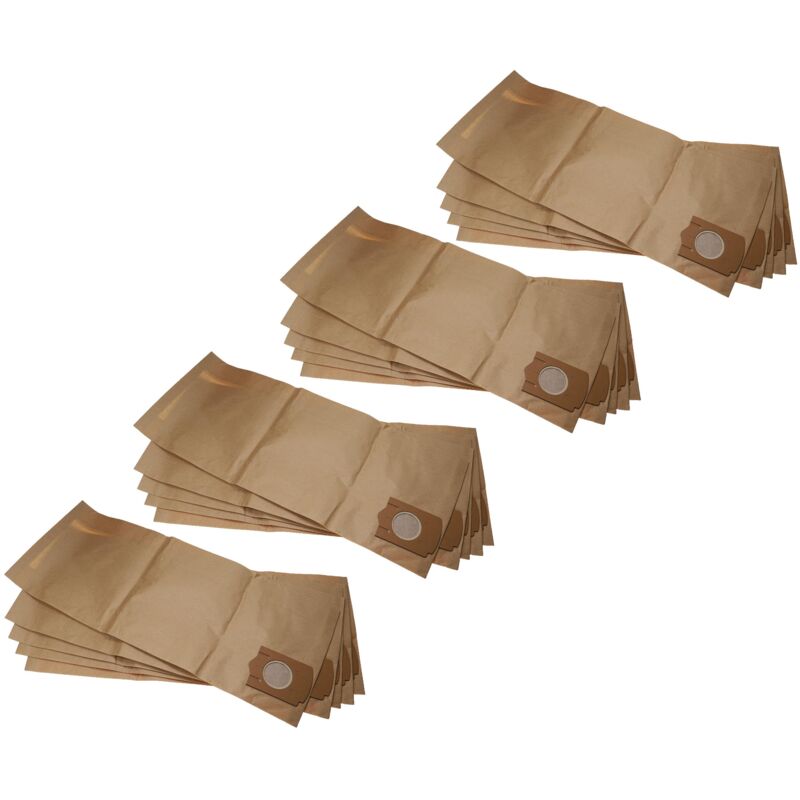 foto del prodotto 20x sacchetto sostituisce bosch 2605411062, 3165140073622 per aspirapolvere - carta marrone - vhbw