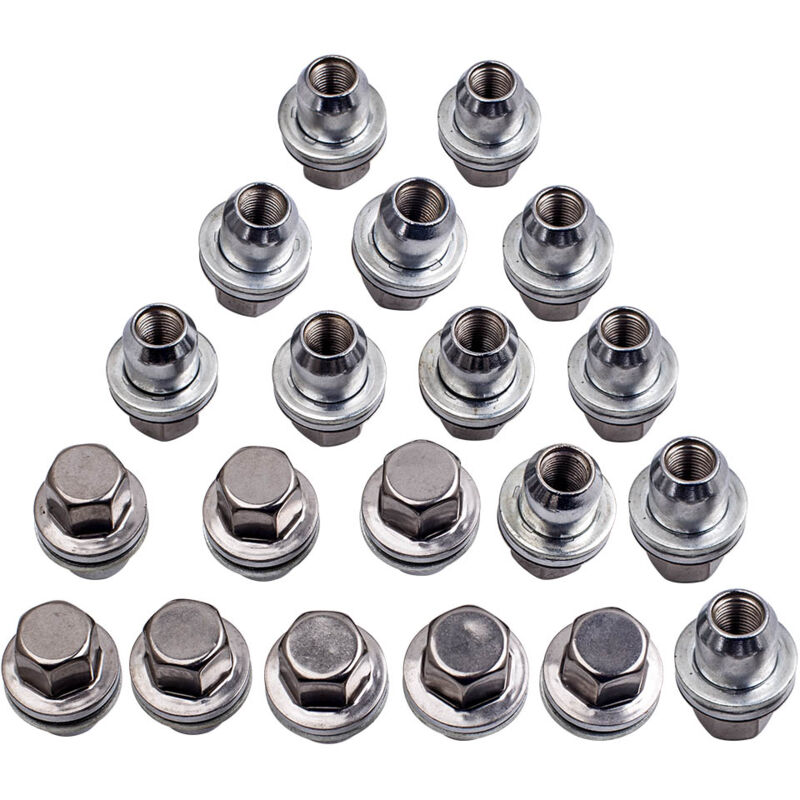 foto del prodotto 20x stainless wheel nuts dado ruota fit for range rover l322 sport rrd500510