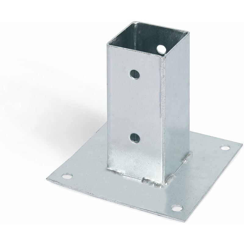 foto del prodotto 211608 porta palo da avvitare, per pali di legno rotondi o quadrati, zincato a caldo, 61 x 61 mm alberts