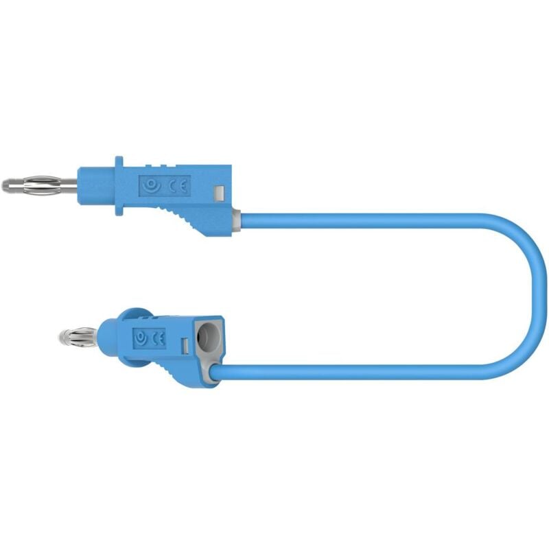foto del prodotto 2117 cd1 50bl cavo di misura spina a banana spina a banana 50 cm blu 1 pz. electro pjp