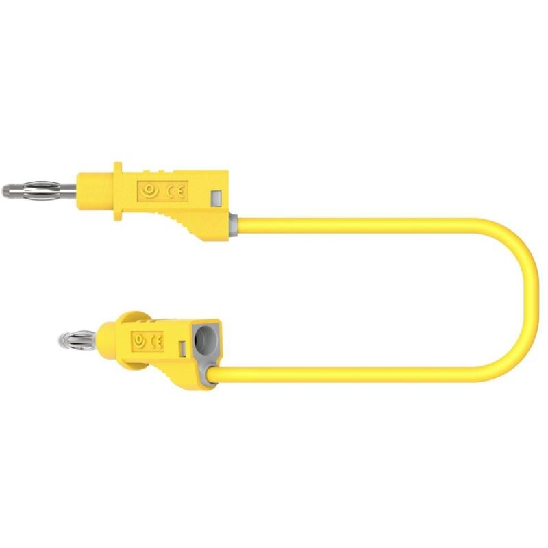 foto del prodotto 2117 cd1 50j cavo di misura spina a banana spina a banana 50 cm giallo 1 pz. electro pjp