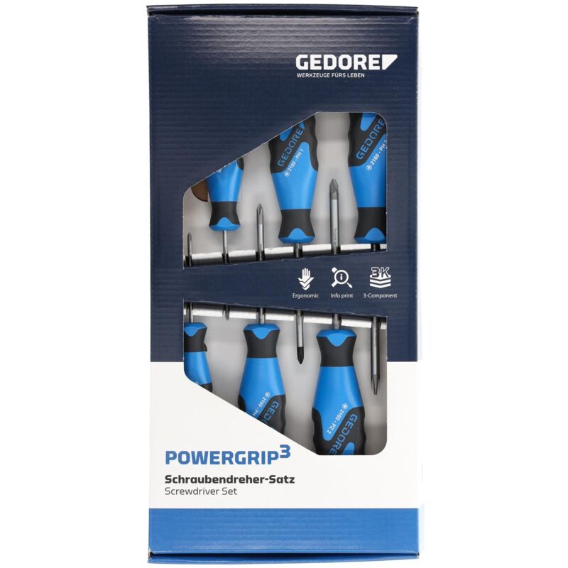 foto del prodotto 2160 phz 06 set di cacciaviti 3k da 6 pezzi ph pz 0 1 2