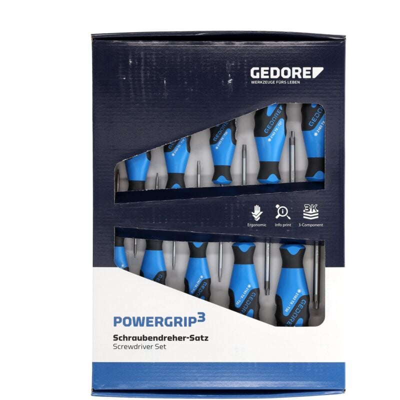 foto del prodotto 2163 tx 010 set di cacciaviti 3k da 10 pezzi tx t7 t40