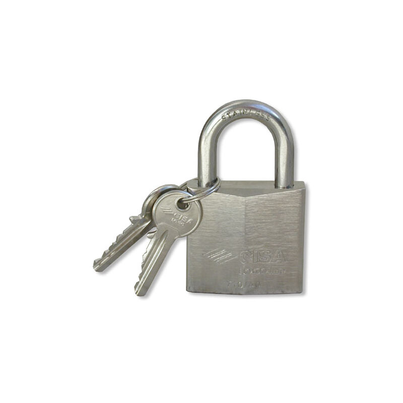 foto del prodotto 21710 lucchetto etto logo inox mm 60 cisa