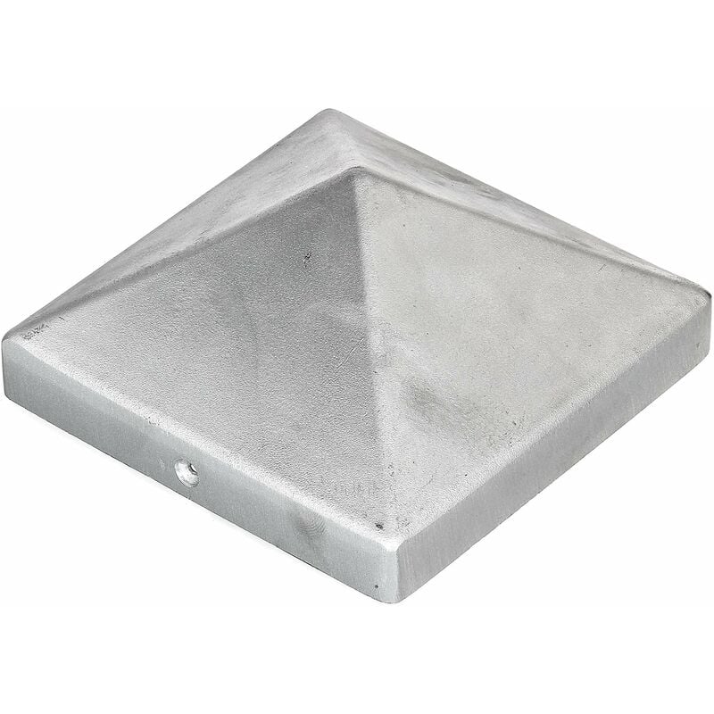 foto del prodotto 217242 copripalo per pali in legno, forma alta, alluminio fuso, lucido, 120 x 120 mm alberts