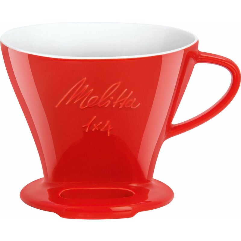 foto del prodotto 219032 filtro per caff in porcellana, 1 x 4, colore rosso melitta