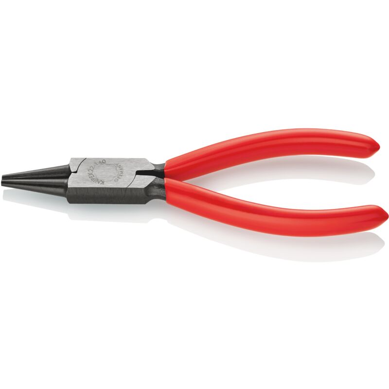 foto del prodotto 22 01 140 pinza a becchi tondi rivestiti in resina sintetica bonderizzata nera 140 mm