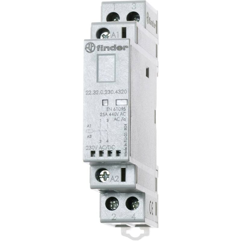 foto del prodotto 22.32.0.012.4320 contattore d installazione 2 na 250 v ac, 440 v ac 1 pz. finder