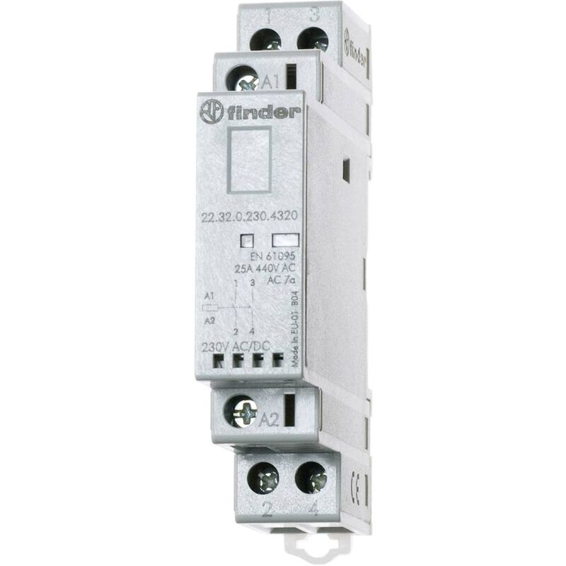foto del prodotto 22.32.0.024.1320 contattore d installazione 2 na 250 v ac, 440 v ac 1 pz. finder