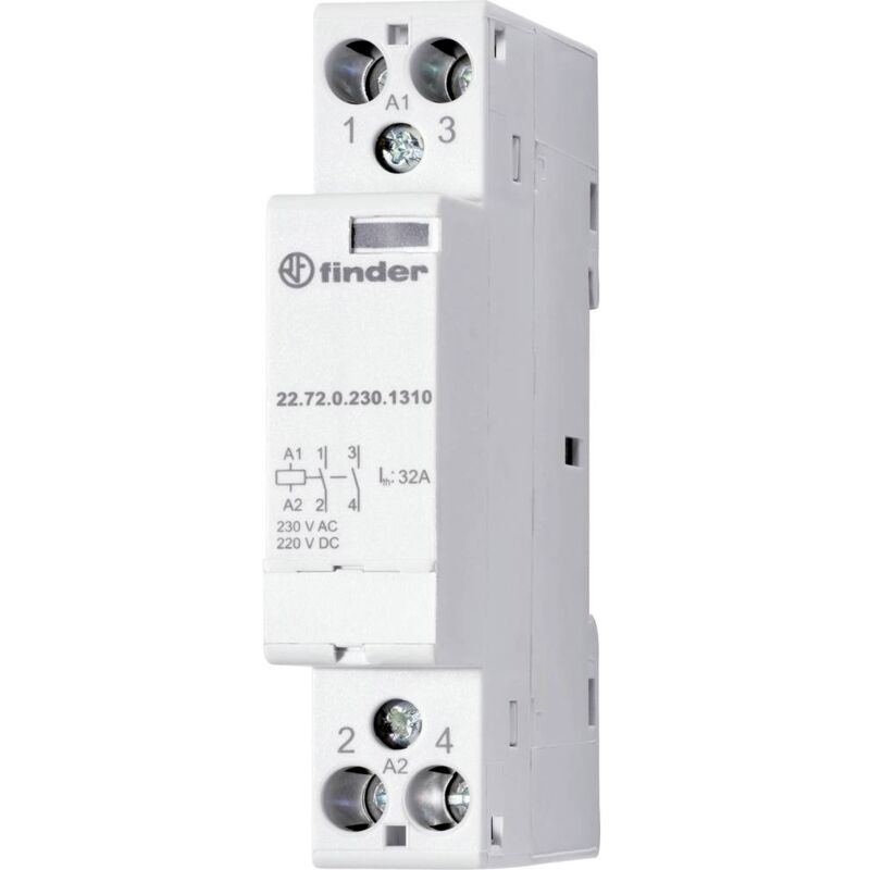 foto del prodotto 22.72.0.230.1310 contattore d installazione 2 na 230 v 1 pz. finder