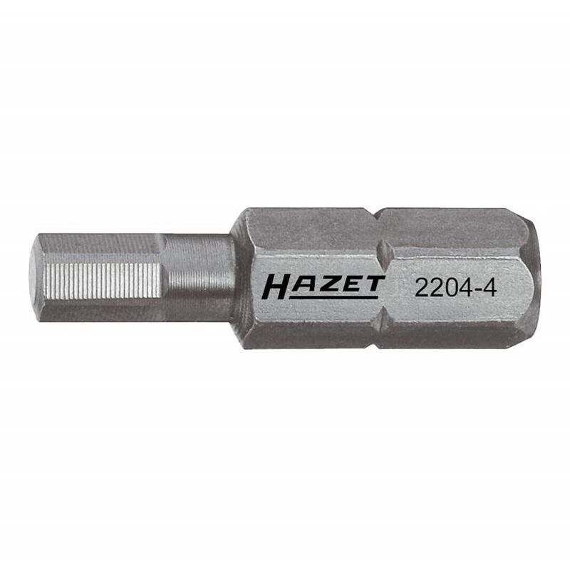 foto del prodotto 2204-4 bit, multicolore, attacco esagonale, massiccio, 6.3 mm 1 4 di pollice - hazet