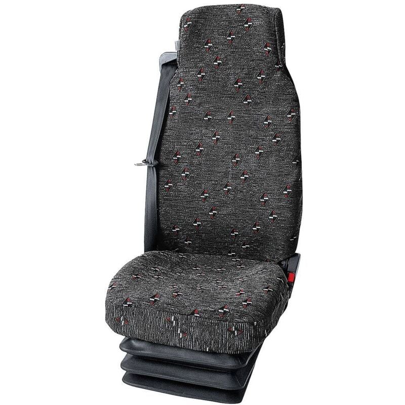 foto del prodotto 22229 star coprisedile cotone, poliestere antracite, disegnato sedile del passeggero, sedile di guida - hp autozubeh r