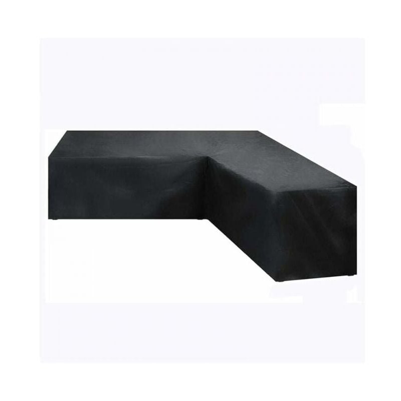 foto del prodotto 222x286x82cm copertura impermeabile per mobili da giardino angolari, copertura per divano da giardino a forma di l, copertura in tessuto oxford 210d